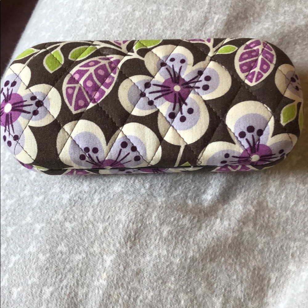 Vera Bradley plum pedals eye glass case